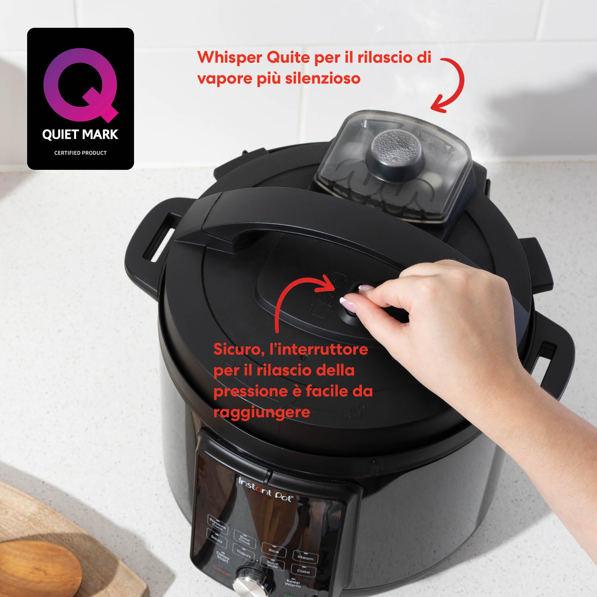 Instant Pot Duo Plus 9-in-1 Electric Pressure Cooker, Slow Cooker & Steamer with Whisper Quiet Technology - Perfect for Family Meals, Meal Prep & Healthy Cooking