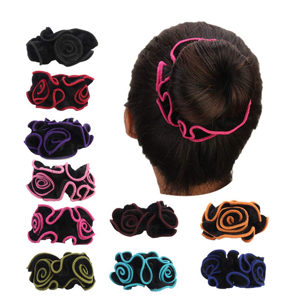 10 Pcs Premium Korean Velvet Hair Scrunchies - Soft Hair Bands & Ties for Women & Girls - Trendy Hair Accessories for School, Work, Gym & Everyday Use