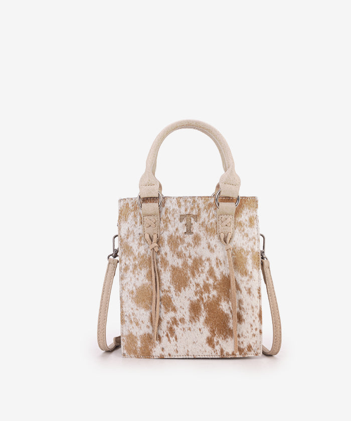 Trinity Ranch Genuine Hair-On Cowhide Leather Mini Crossbody Purse - Stylish & Durable for Everyday Use, Travel, and Casual Outings