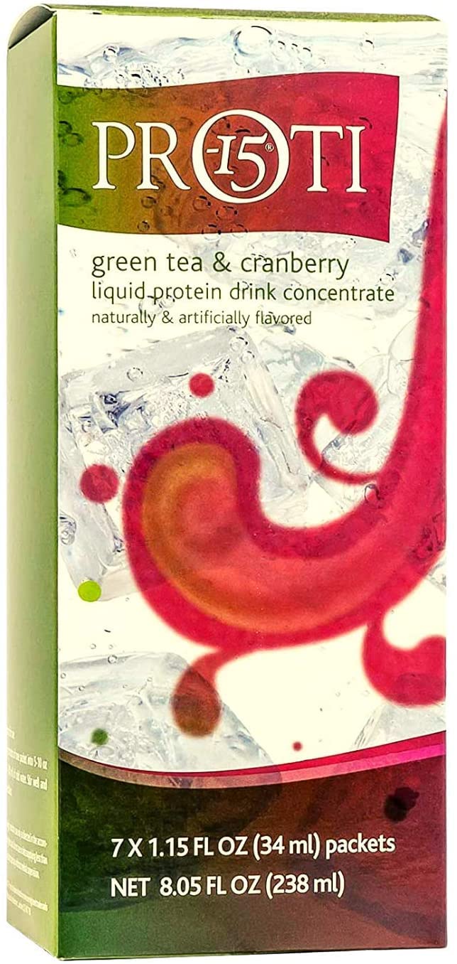 PROTIFIT High Protein Liquid Fruit Drink Concentrate Mix - 15g Protein, Fat Free, Low Carb, Low Calorie | Ideal Protein Compatible | Green Tea & Cranberry Flavor (7 Servings) - Perfect for Post-Workout Recovery, Weight Management & Healthy Lifestyle