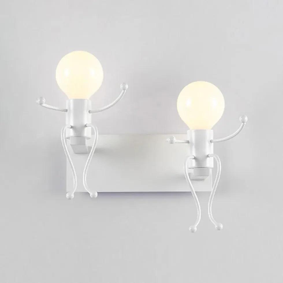 Modern Wall Lights for Kids Room - Creative Little Man Design, LED Night Light for Bedroom, Nursery, Playroom - Perfect for Bedtime & Decor