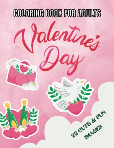 Valentine's Day Coloring Book for Adults - Relaxing & Stress Relief with 50+ Romantic Designs | Perfect Gift for Couples, Date Night & Self-Care
