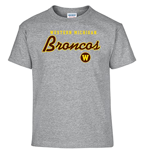 Western Michigan Machine Script Youth T-shirt
