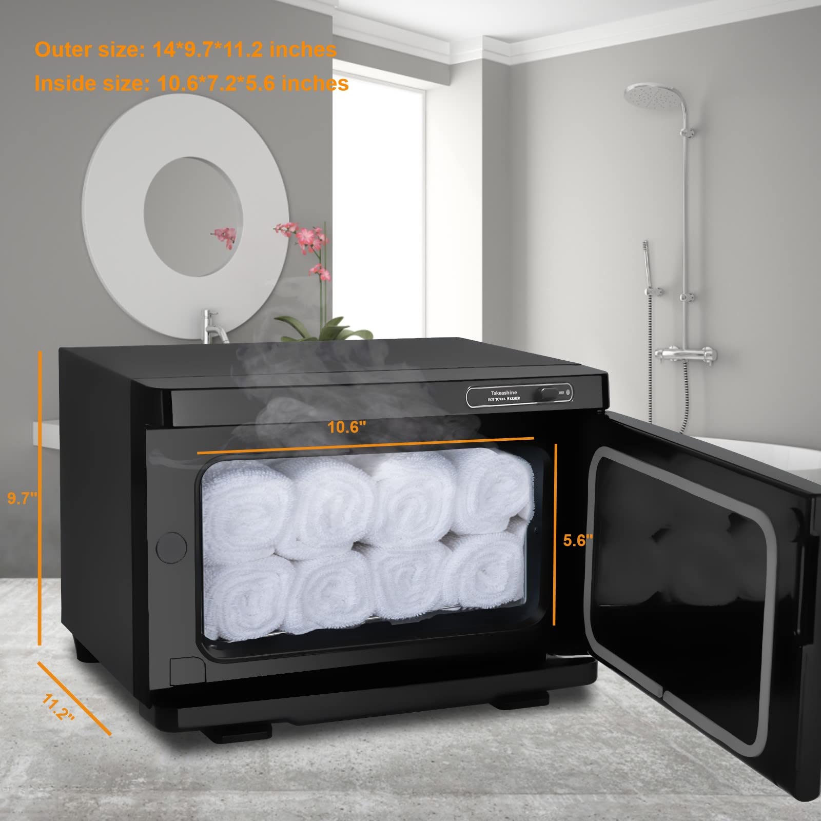 Premium 8L Towel Warmer Cabinet - Fast Heating Spa & Salon Towel Warmer for Luxury Bath, Massage, and Home Relaxation - Perfect for Spas, Salons, and Home Use
