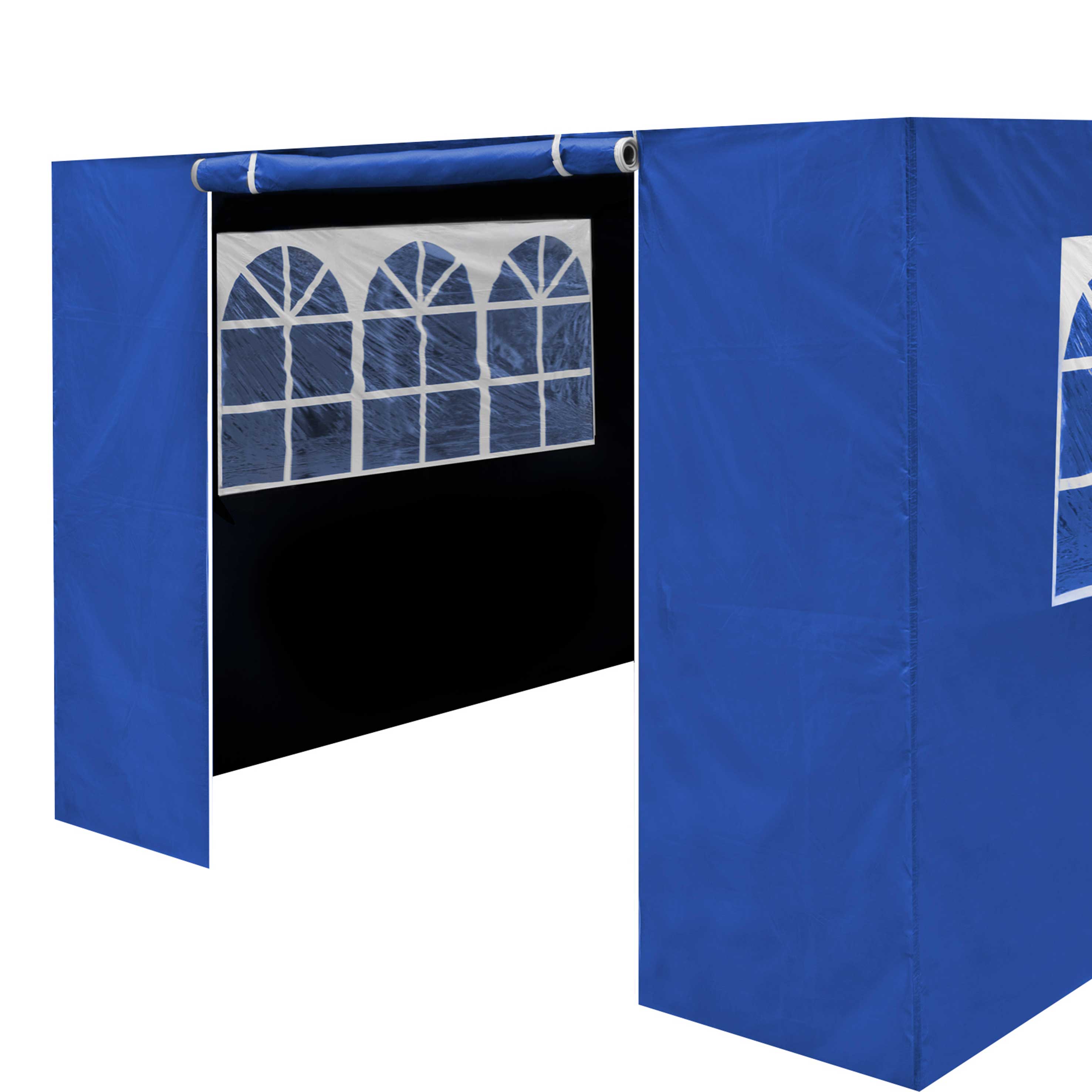 Premium Waterproof Gazebo Side Walls with Doors & Windows - Fits 3x6m Canopy Tents (Blue, DG155) - Perfect for Outdoor Weddings, Parties & Backyard Events