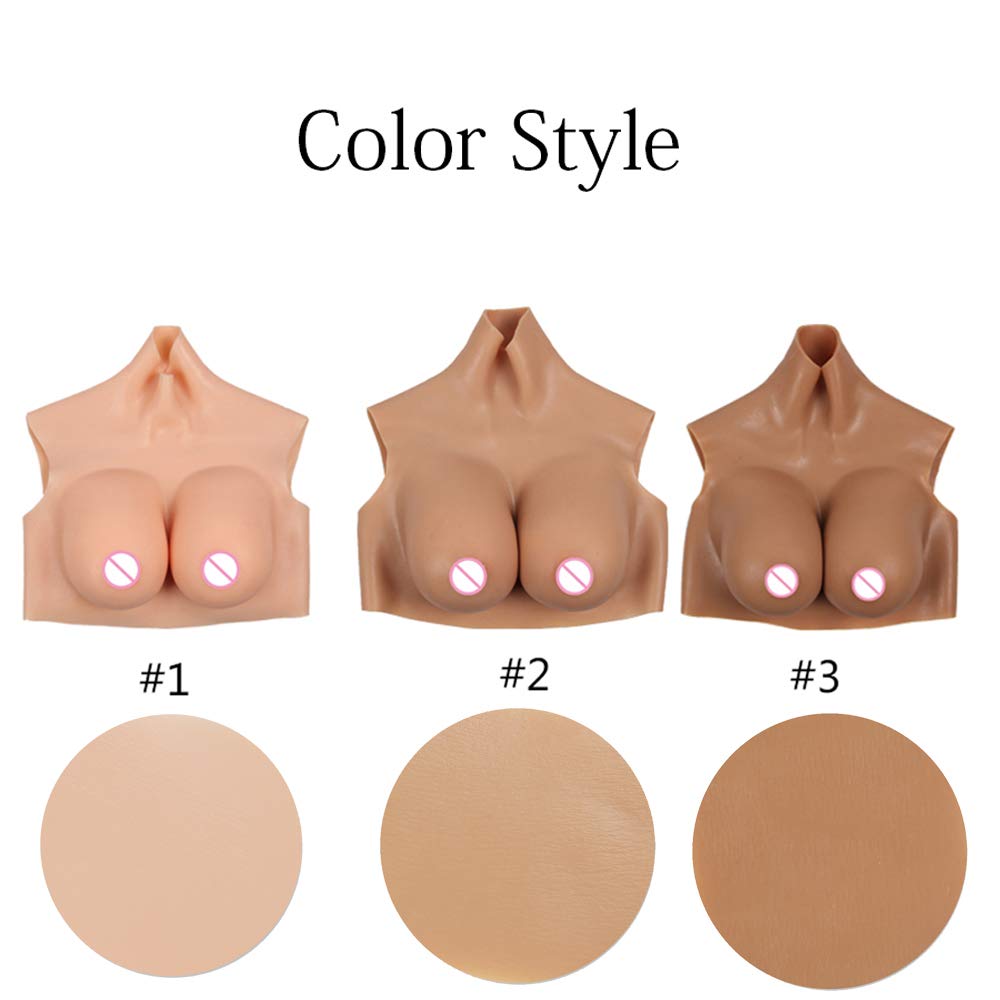 Realistic Silicone Breast Forms for Crossdressing & Transgender - Natural Looking Fake Breast Plates E-G Cup - Perfect for Cosplay, Drag Shows & Everyday Confidence Boost