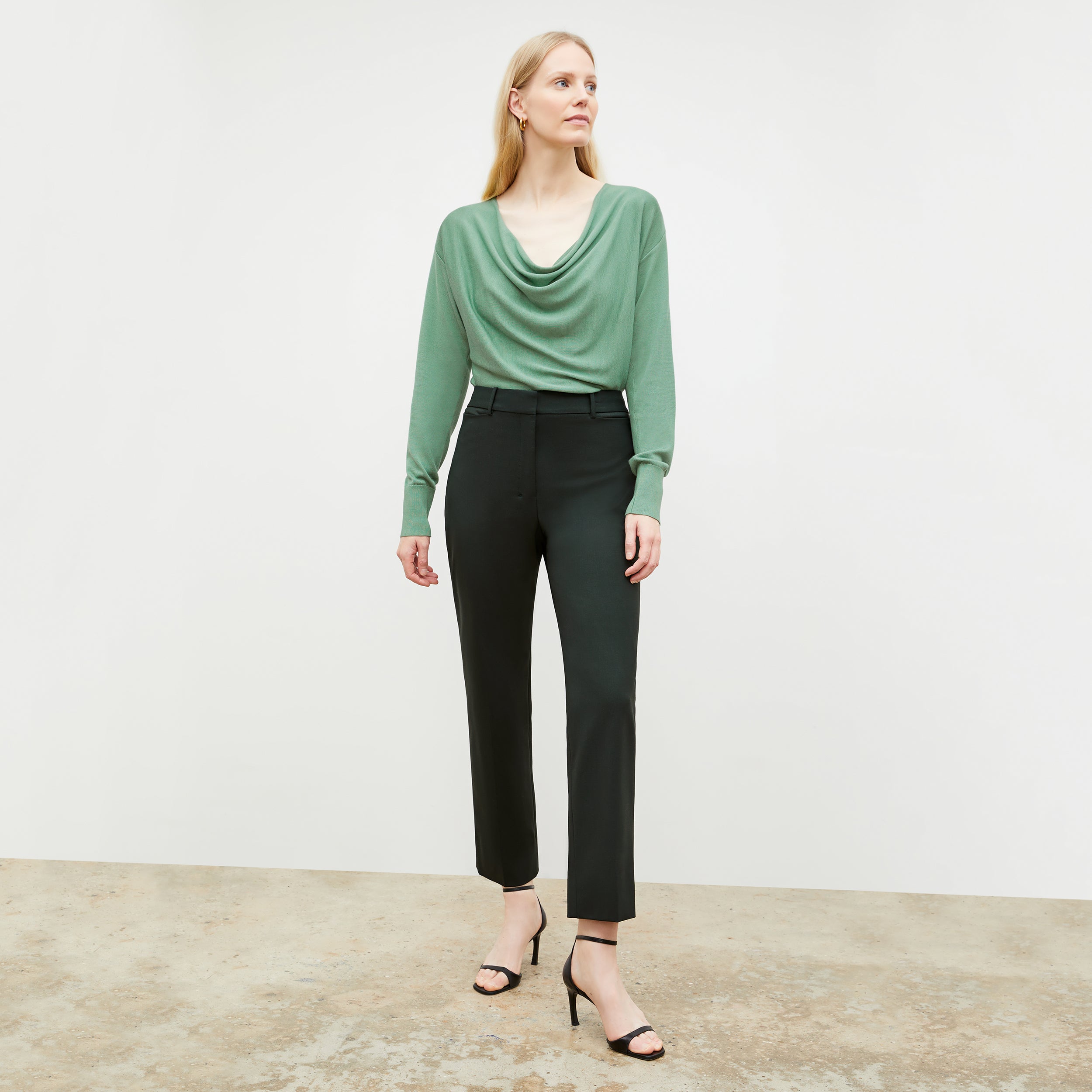 Smith Pant Washable Wool Twill Pants for Men - Comfortable & Durable Forest Green Trousers for Office, Travel & Casual Wear