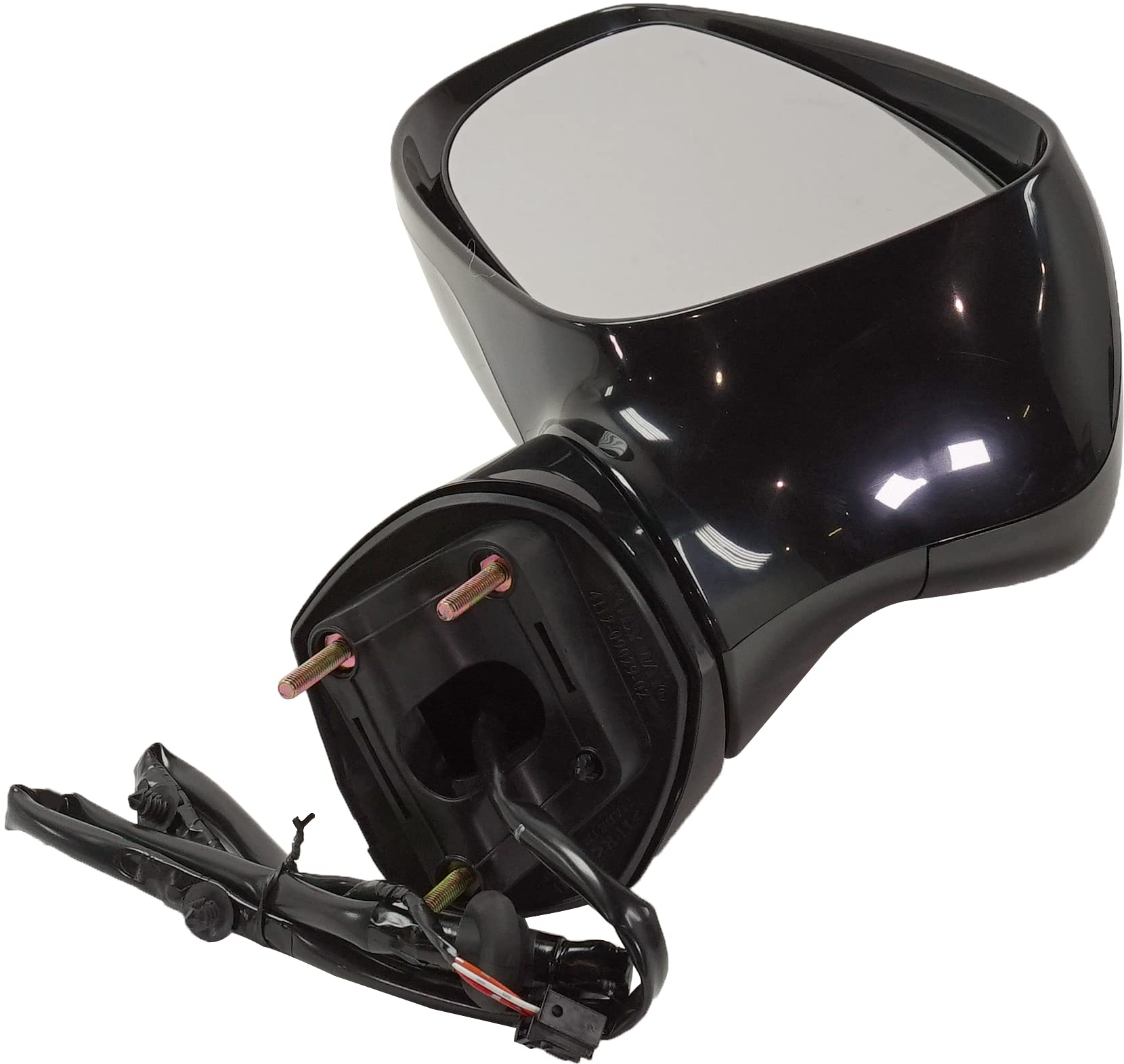 2017-2019 Chrysler Pacifica Driver Side Power Heated Mirror Replacement - Kool Vue OEM Fit Without Signal Light & Blind Spot Monitor, Paintable Black for Winter Driving Safety & Enhanced Visibility