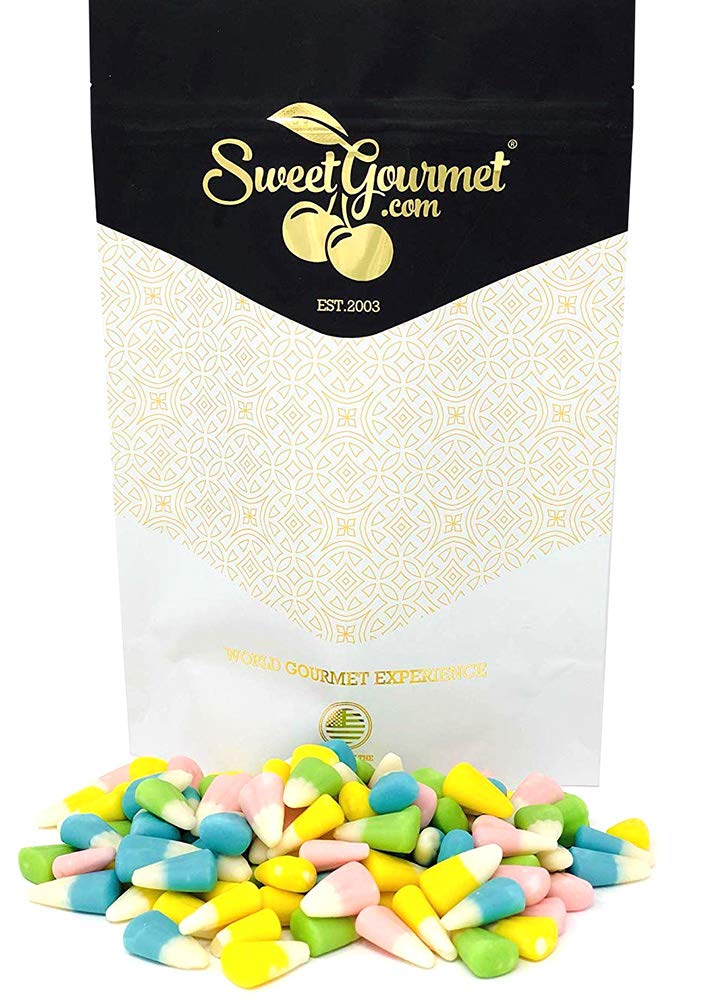 SweetGourmet Pastel Candy Corn - Delicious Easter Bunny Candy Treats | 1 Pound Bag | Perfect for Easter Baskets, Party Favors & Holiday Desserts