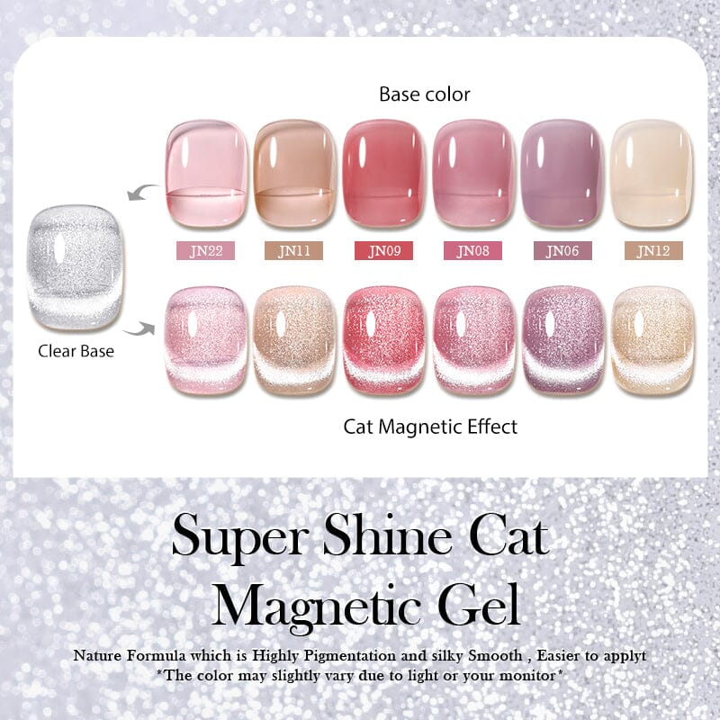 Born Pretty Super Shiny Silver Crystal Cat Eye Magnetic Gel Polish - Long Lasting Nail Art for Parties, Weddings & Special Occasions