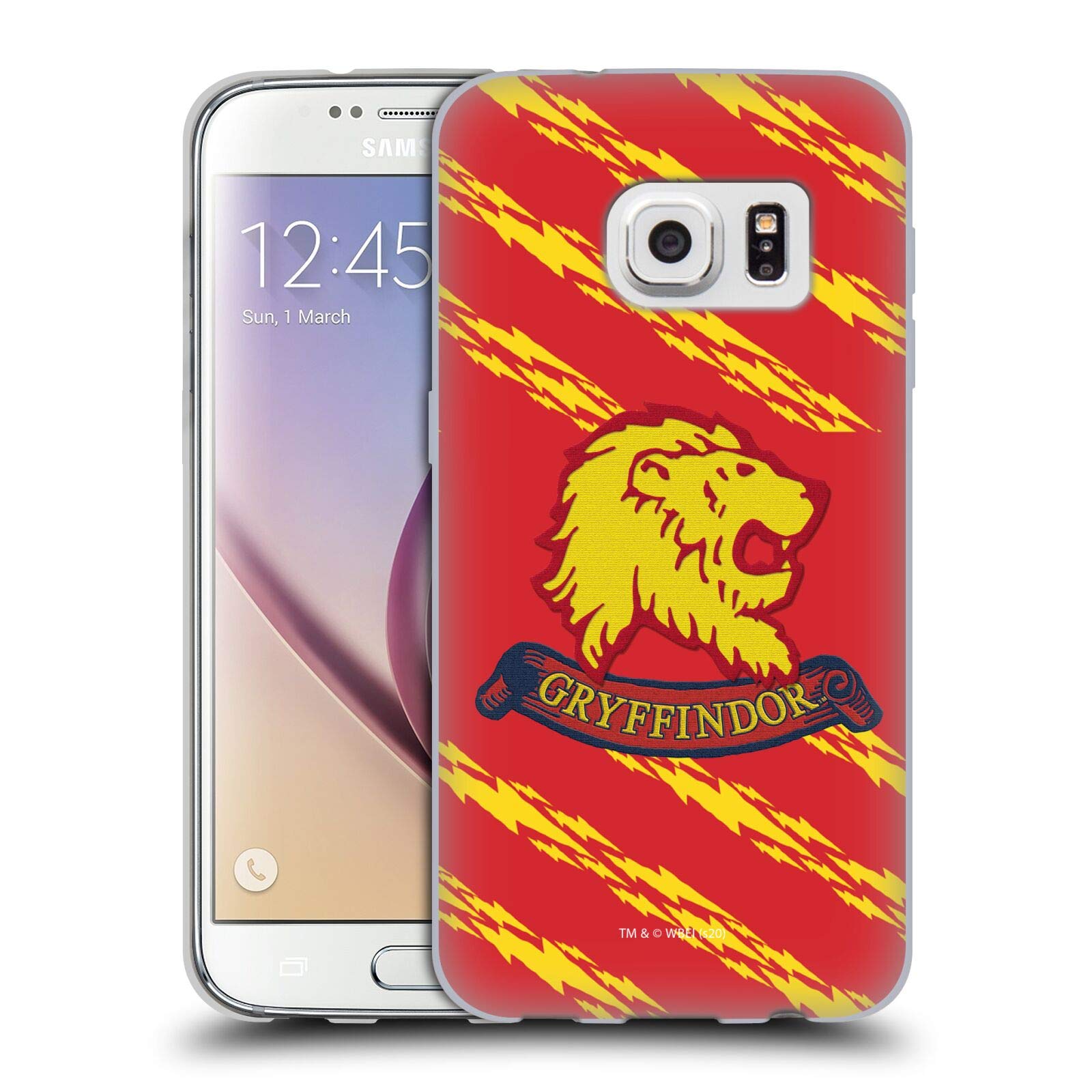 Head Case Designs Harry Potter Gryffindor Deathly Hallows Soft Gel Case for Samsung Galaxy S7 - Officially Licensed Protective Cover for School, Work & Travel
