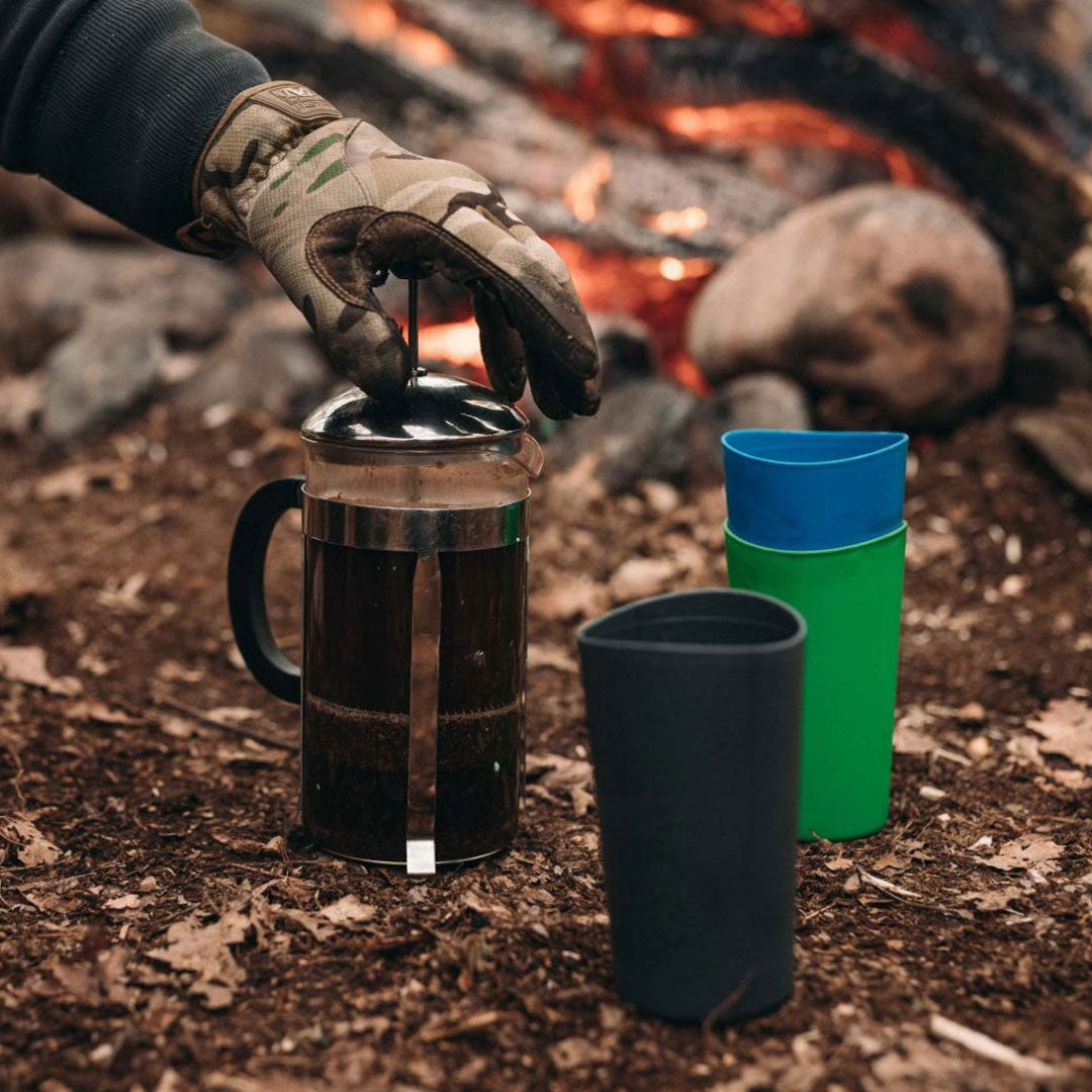 Lifeventure Ellipse 16oz Plastic Camping Tumbler with Lid - Insulated Travel Mug for Hiking, Backpacking & Outdoor Adventures - BPA-Free Leakproof Water Bottle