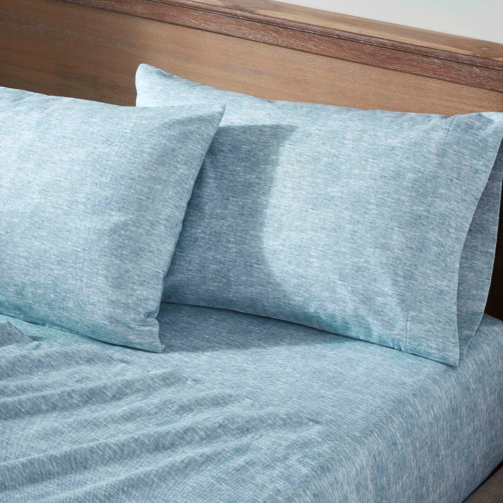 Premium Melange Flannel Cotton Two-Toned Brushed Pillowcase Set of 2 - Soft & Cozy Bedding for Winter Nights - Perfect for Home, Hotel, and Gift Giving