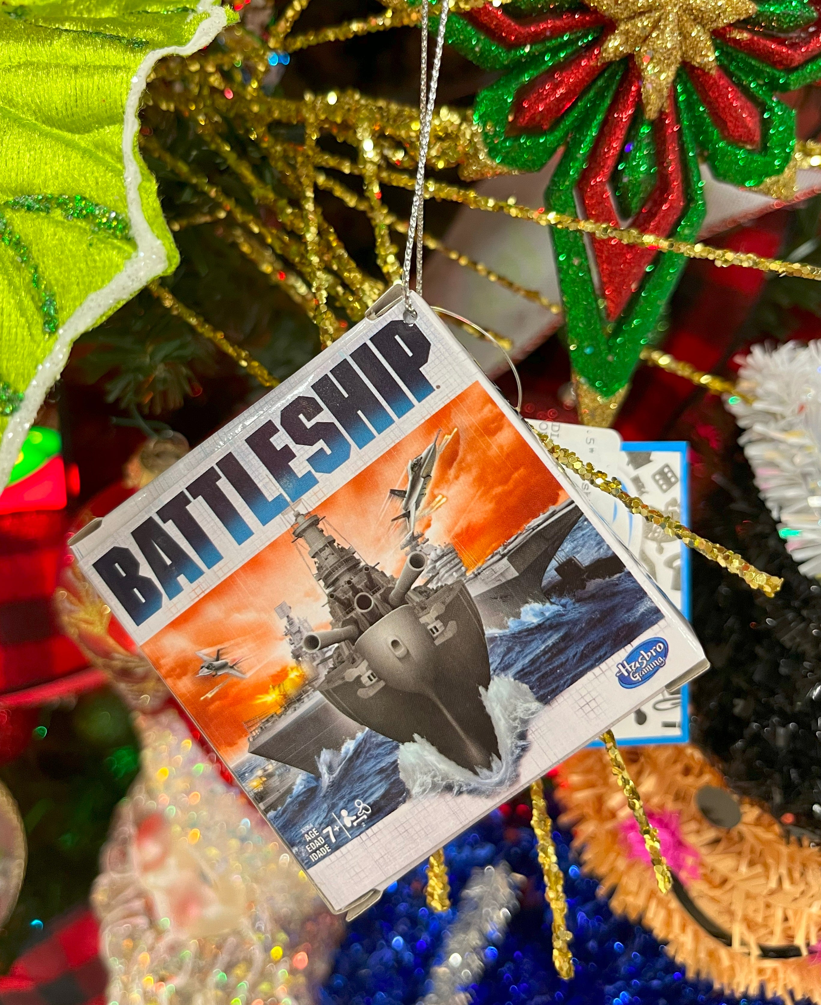 Hasbro Retro Board Game Ornament - 3.5 Inch Classic Collectible Holiday Decoration for Christmas Tree & Home Decor | Perfect Gift for Game Lovers & Nostalgic Fans