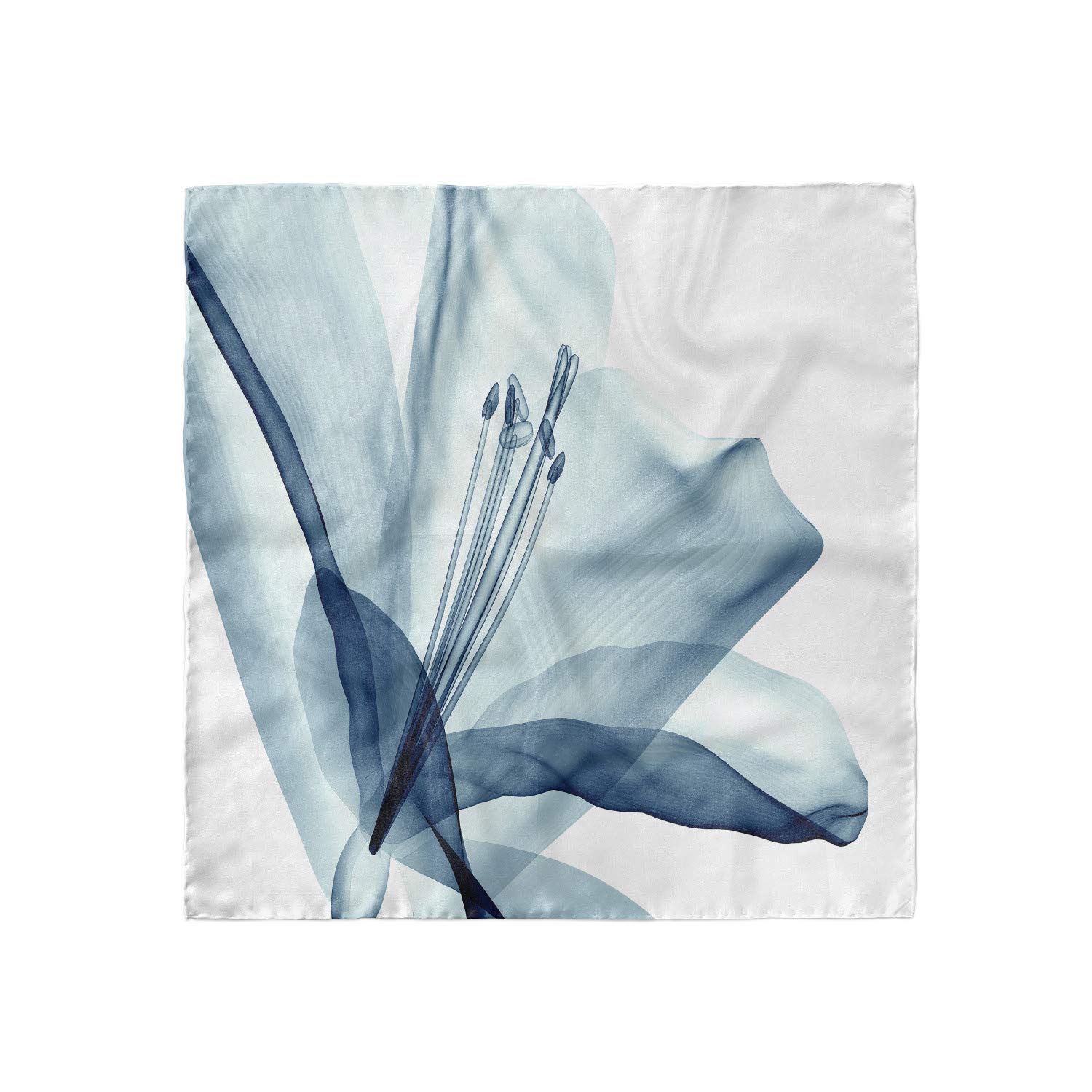 Ambesonne Nature Headscarf - Modern Floral Plants Print Hijab Scarf for Women | Lightweight Fashion Accessory for Everyday Wear, Outdoor Activities & Special Occasions