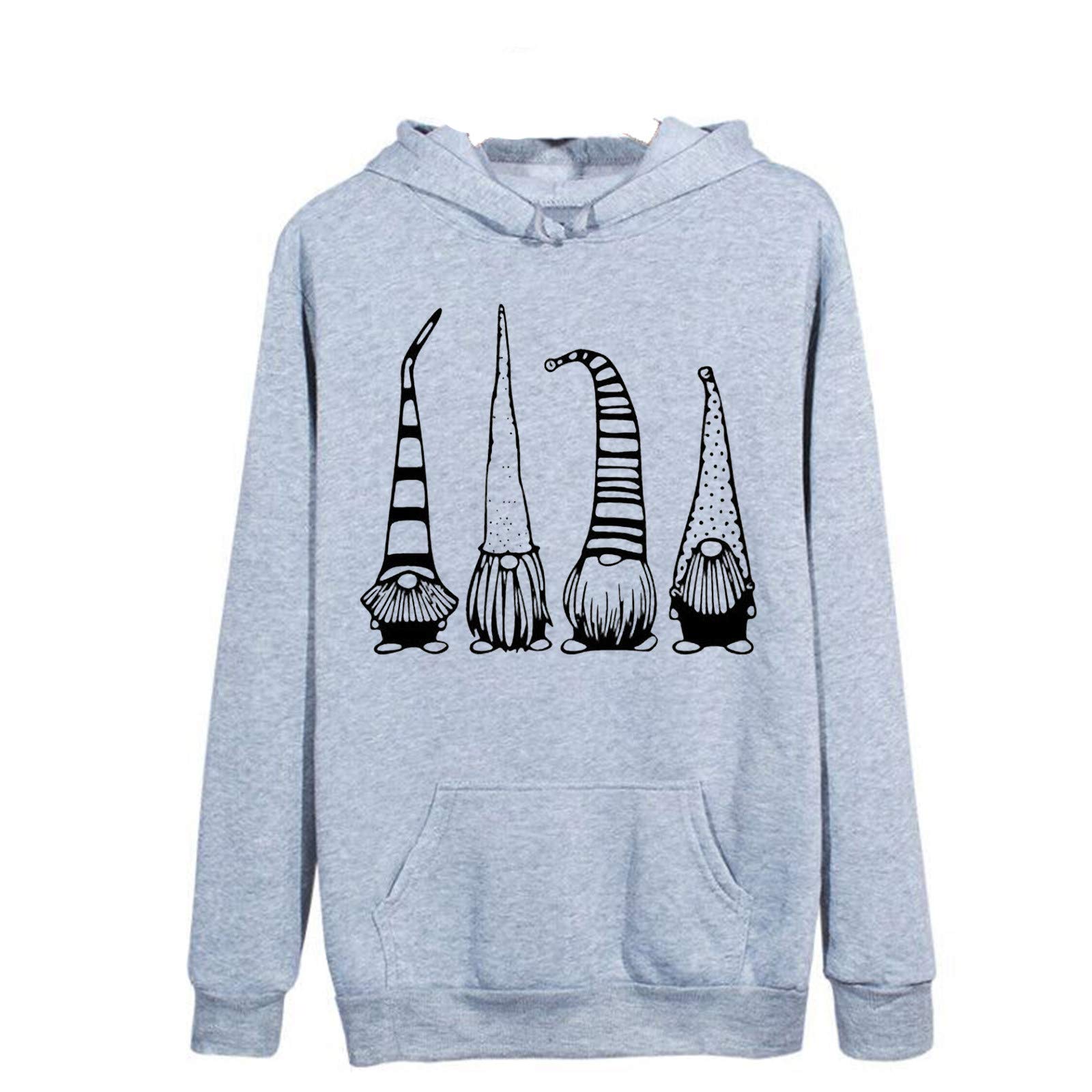 Women's Long Sleeve Printed Hoodie Sweatshirt - Aesthetic Pullover Blouse for Casual Wear & Loungewear | Perfect for Fall Fashion, Coffee Dates, and Cozy Evenings