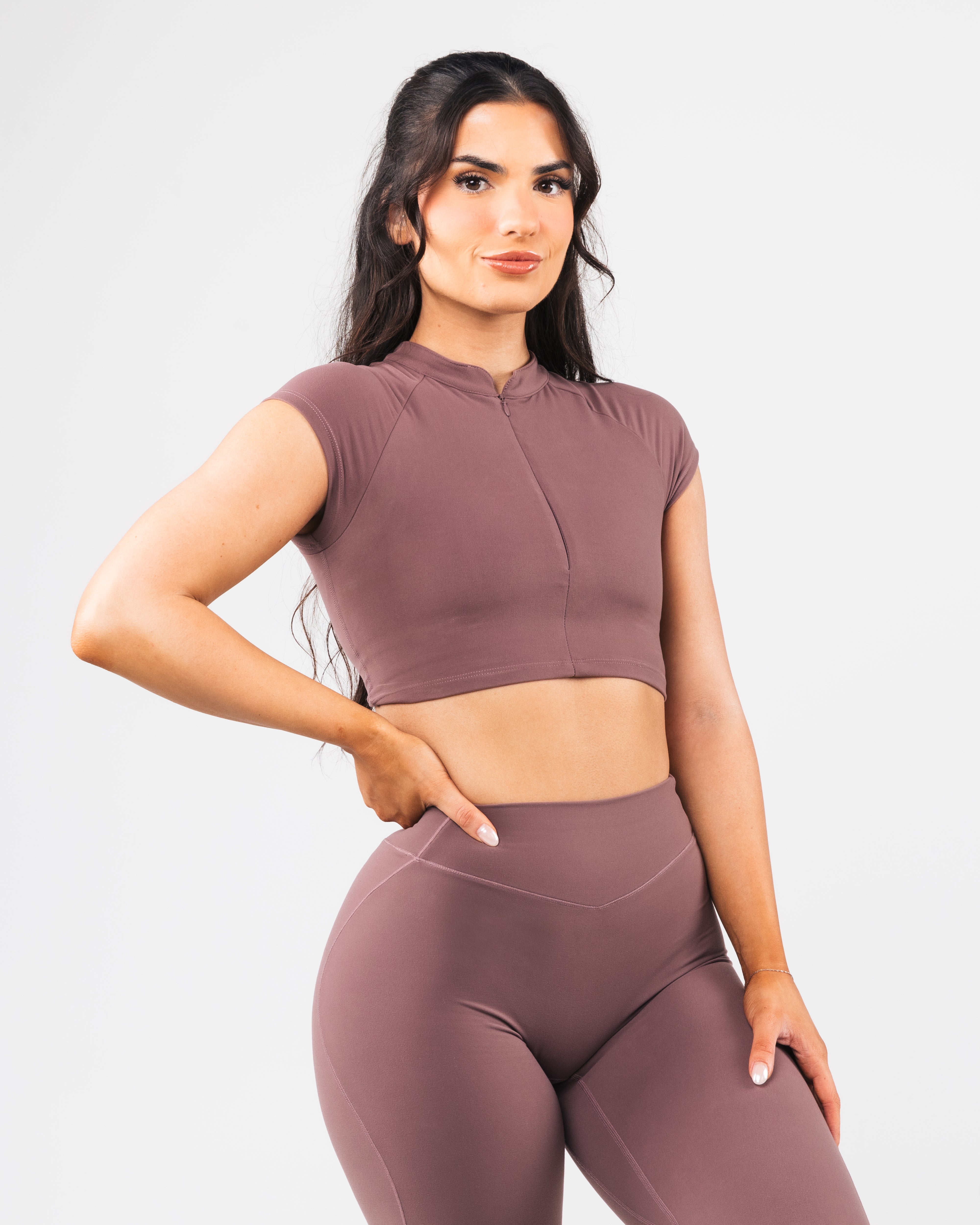 KDM Zip Front Sports Bra for Women - Comfortable & Supportive Sugar Pink Activewear - Perfect for Yoga, Running & Gym Workouts