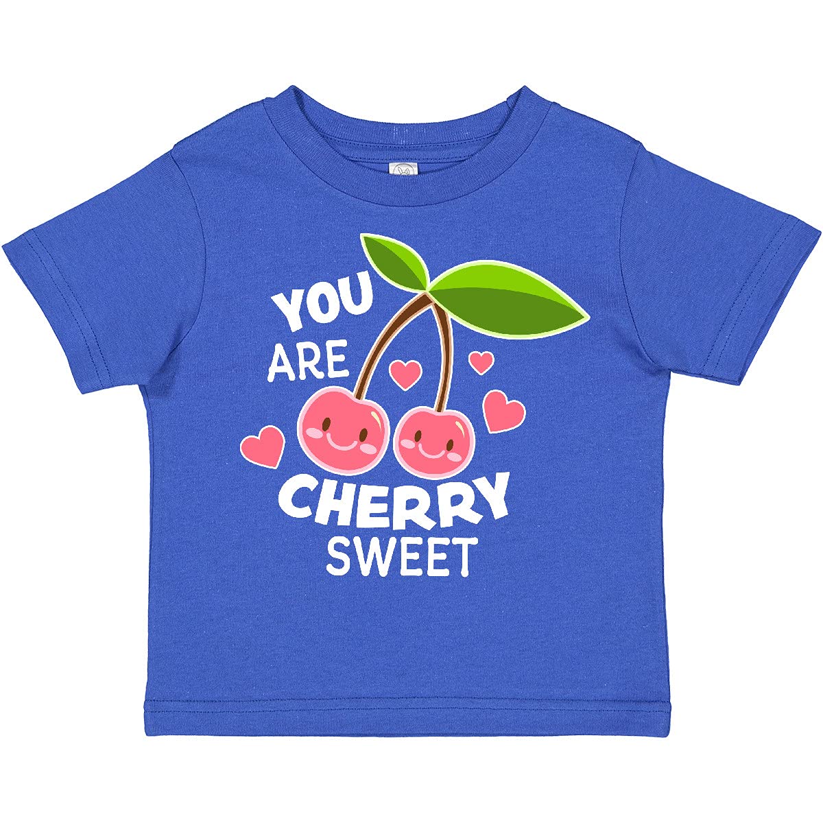 Inktastic 'You Are Cherry Sweet' Toddler T-Shirt with Cherries & Hearts - Cute Casual Outfit for Boys & Girls | Perfect for Playdates, Birthday Parties & Family Photos