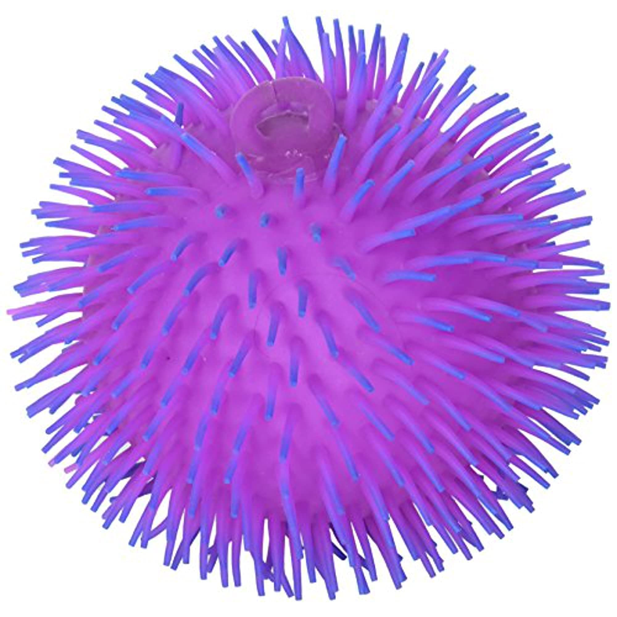 9 Inch Thick Squishy Puffer Ball - 2 Tone Purple Stress Relief Toy for Kids & Adults | Fun Sensory Fidget Gadget for Anxiety Relief, Office Desk & Classroom Use