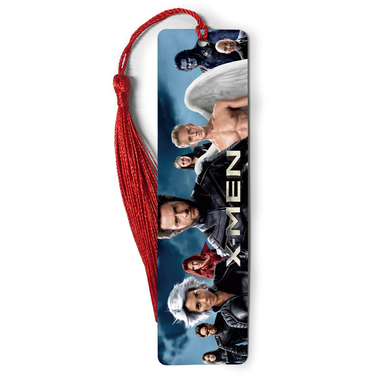 X-Men Themed Metal Ruler Bookmark with Tassel - Perfect Gift for Book Lovers, Readers & Bibliophiles - Great for Books, Notebooks & Measuring (Ideal for Reading, Studying & Bookmark Collections)