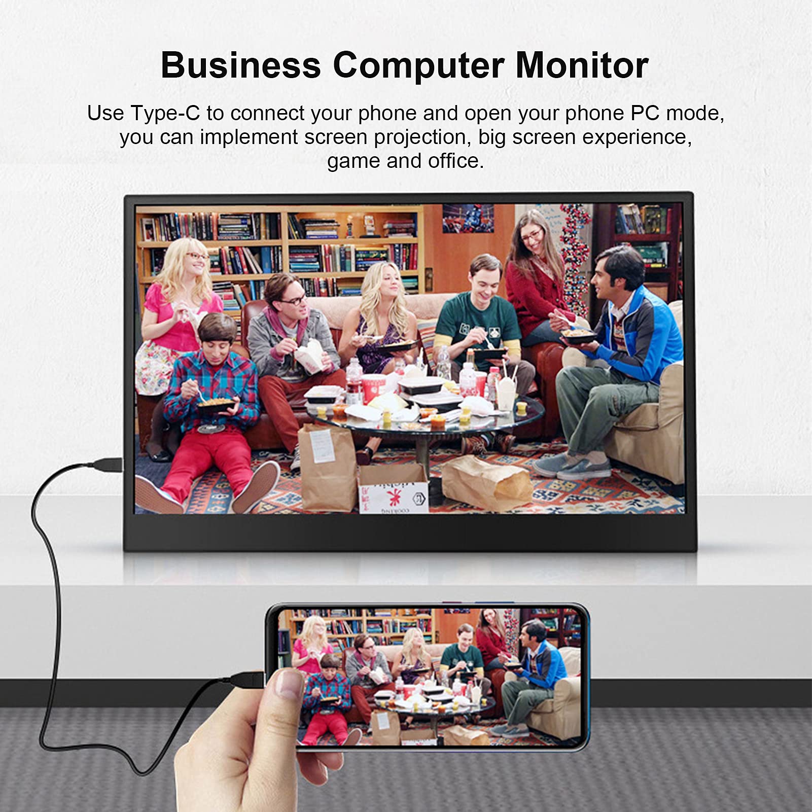 High Resolution LCD Computer Monitor - 24 Inch Desktop Screen for Gaming, Movies, and Office Work | Perfect for Home Office, Gaming Setup, and Professional Workspaces