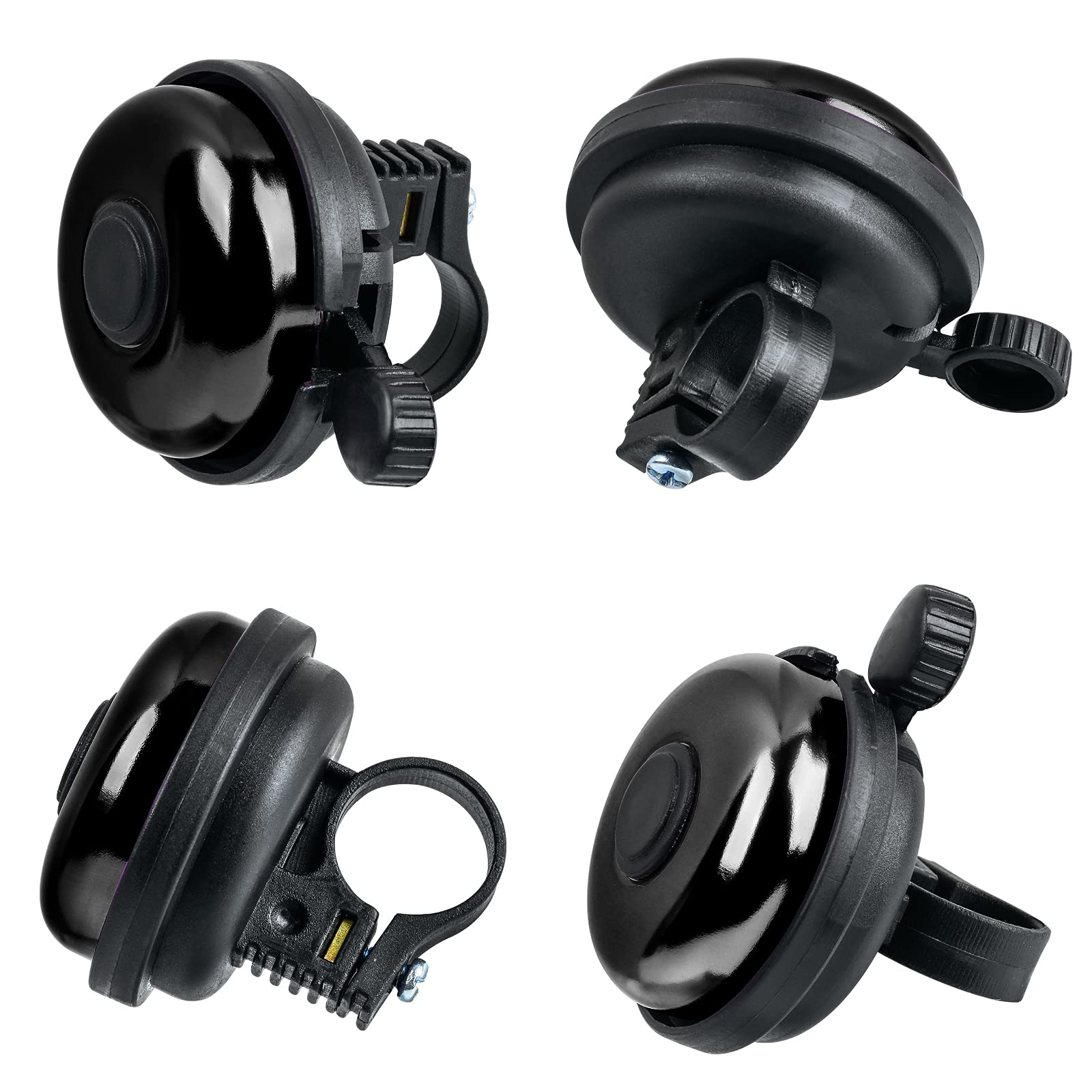 Classic Aluminum Bicycle Bell - Loud & Clear Bike Bell for Adults & Kids - Perfect for City Commuting & Mountain Biking Safety