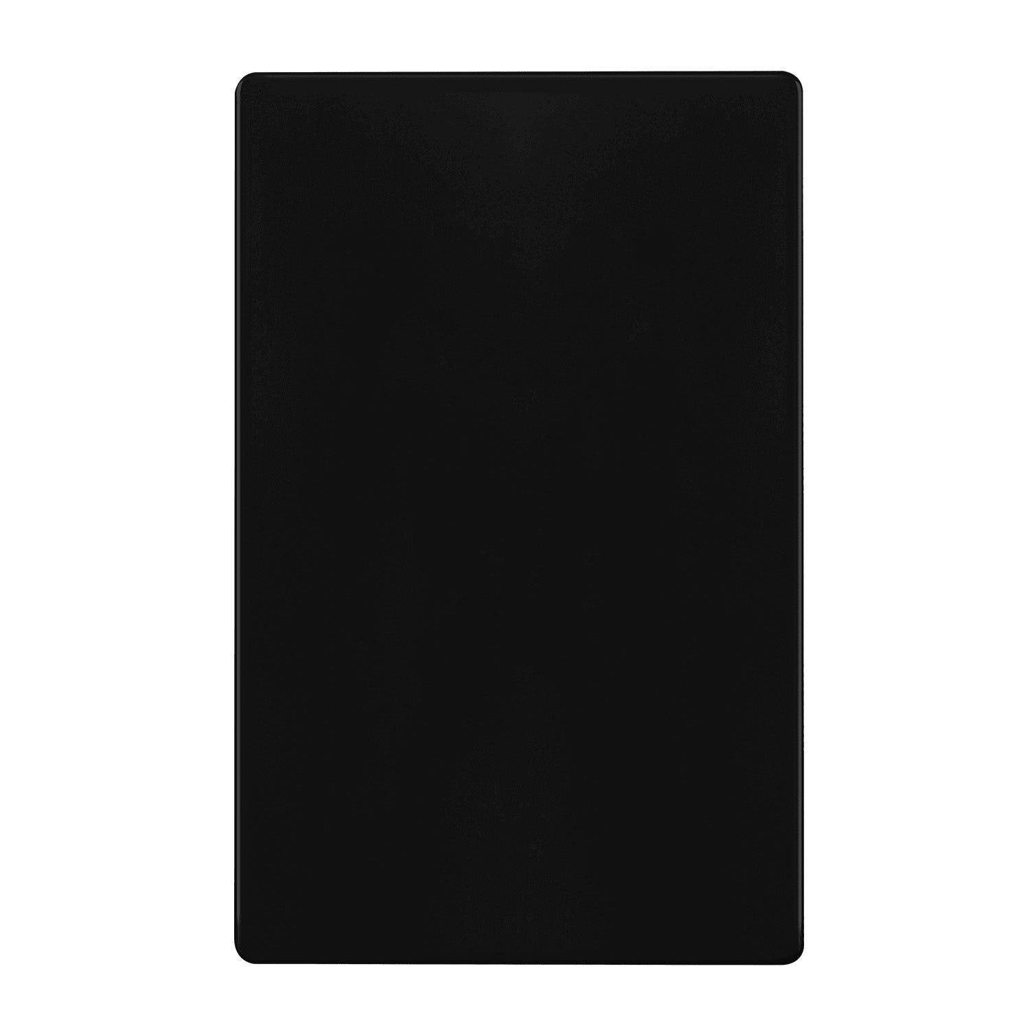 1 Gang Screwless Blank Wall Plate - Black - Decorative Cover for Electrical Outlets & Switches - Ideal for Home, Office & Commercial Use