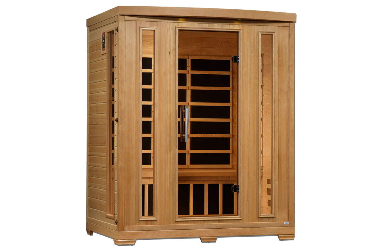 Pro 6 Melanie 3-Person Low EMF Far Infrared Sauna (2025 Model) - Home Spa Therapy for Relaxation & Detox