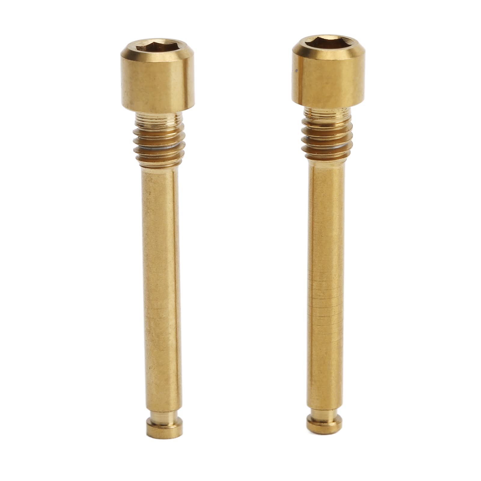 Premium Bike Disc Brake Screws - 2pcs Fine Polished Lightweight Brake Caliper Screws for Road & Mountain Bikes - Perfect for Brake Maintenance & Performance Upgrades