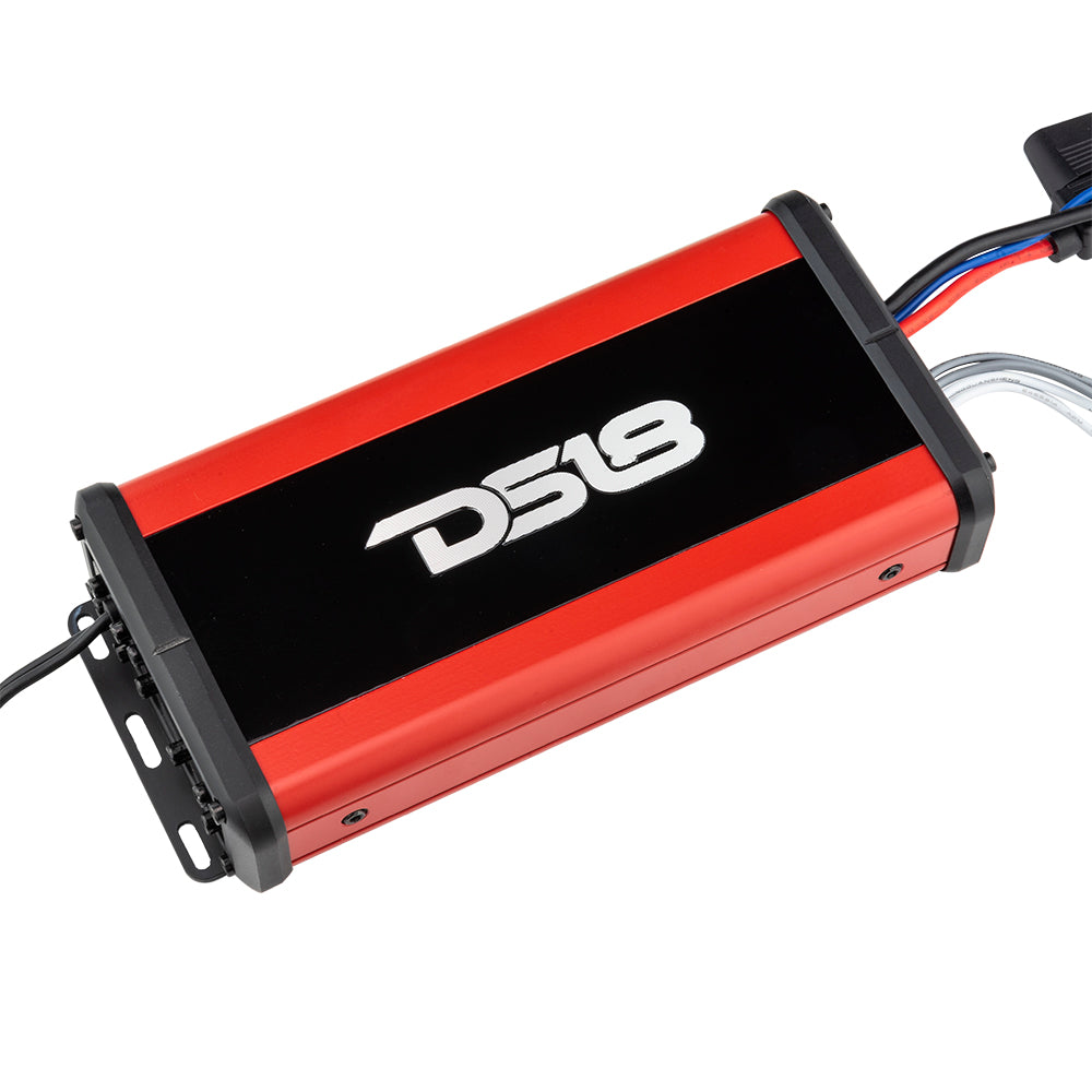 2014 Harley Davidson Street Glide & Road Glide Rear Upgrade Package - 2x PRO Mid Range Speakers with Driver & 1x Marine Amplifier | Enhanced Audio for Motorcycle Rides & Road Trips