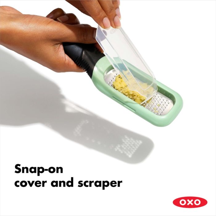 Premium Stainless Steel Ginger & Garlic Grater - Microplane Zester for Cooking, Baking & Garnishing - Perfect for Asian Cuisine, Stir Fry & Cocktail Garnishes