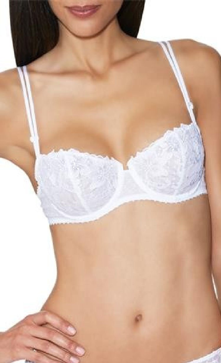 Aubade Women's Wandering Love Half-Cup Bra - Sexy Lace Underwire Push Up Bra for Comfort & Support - Perfect for Date Nights & Special Occasions