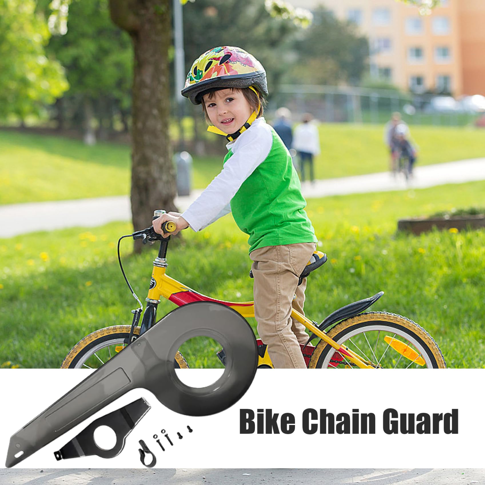 Universal Bike Chain Cover Guard for 32-36 Teeth - Durable Transparent Black Bicycle Chain Protector for Kids & Adults - Perfect for Mountain Bikes, Road Bikes & Commuter Cycling Accessories