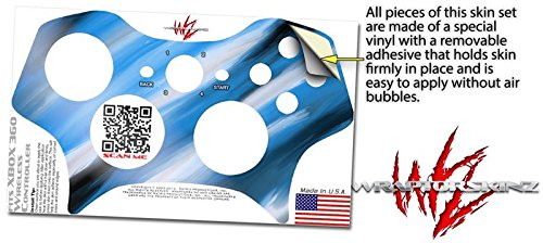 XBOX 360 Wireless Controller Skin - Paint Blend Blue Decal for Gaming Protection