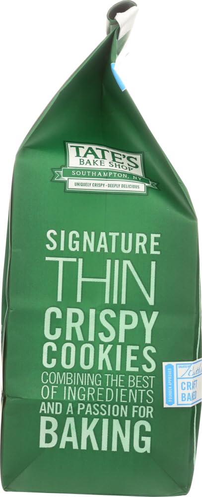 Tate's Bake Shop Coconut Crisps Cookies - Gluten Free, 7oz (Pack of 12) | Perfect for Snacking, Gifts & Holiday Treats