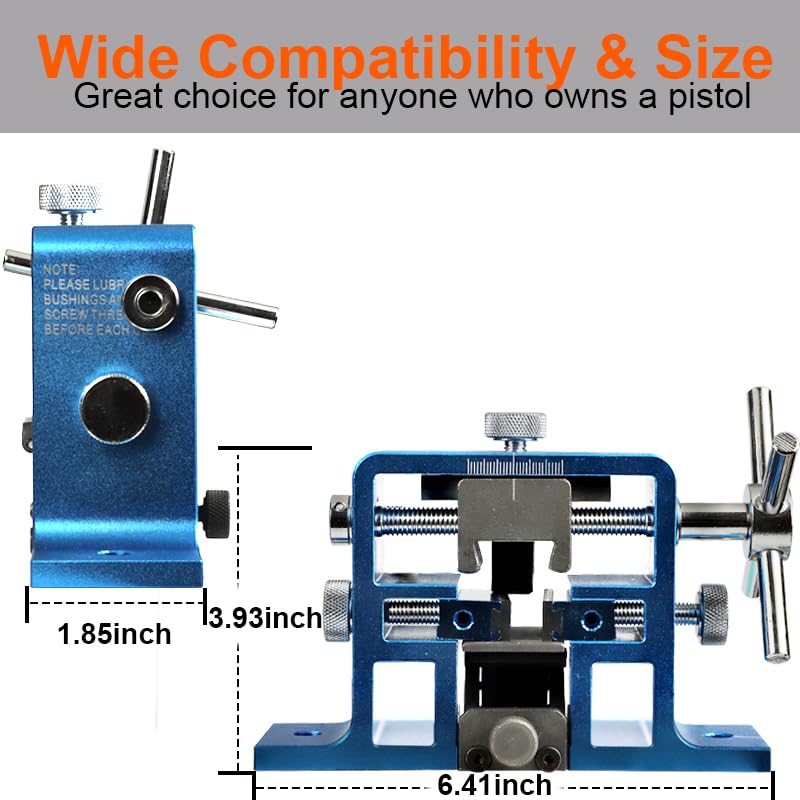 Universal Pistol Sight Pusher Tool - Upgraded Gun Sight Adjuster with Free Front Sight Tool for Easy Installation | Perfect for Glock, 1911, Sig Sauer & More | Gunsmithing & Range Accessories
