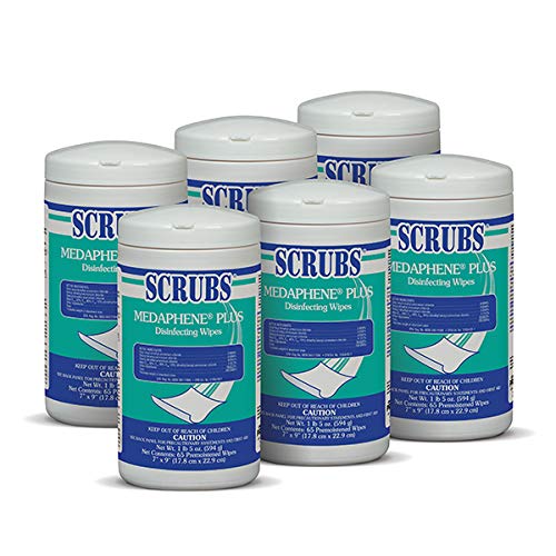 42230 SCRUBS Heavy-Duty Hand Cleaner Towels, 6-Pack | Industrial Strength Cleaning for Mechanics, Gardeners & DIY Projects | Oil, Grease & Dirt Removal