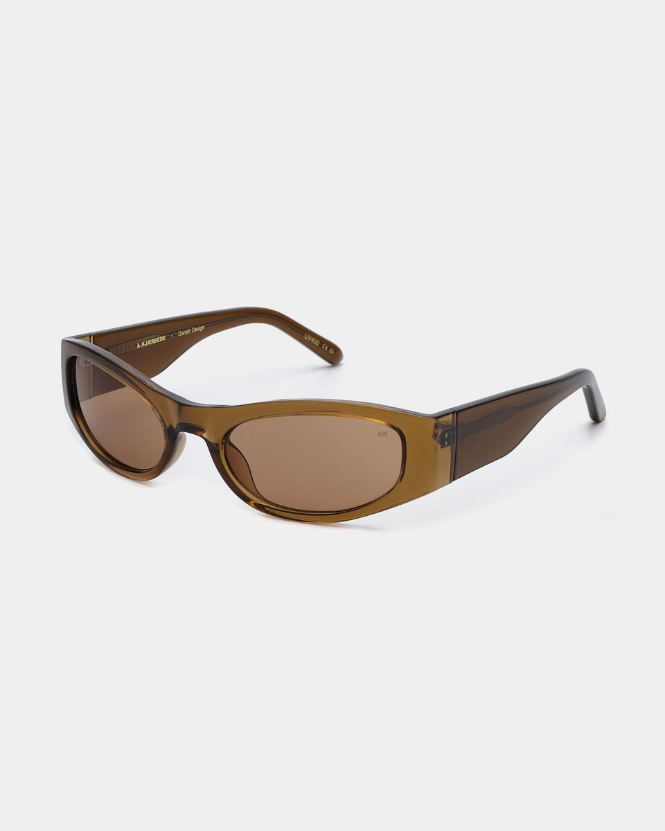 A. Kjaerbede Smoke Transparent Gust Sunglasses - Stylish & Lightweight for Outdoor Activities, Driving & Fashion