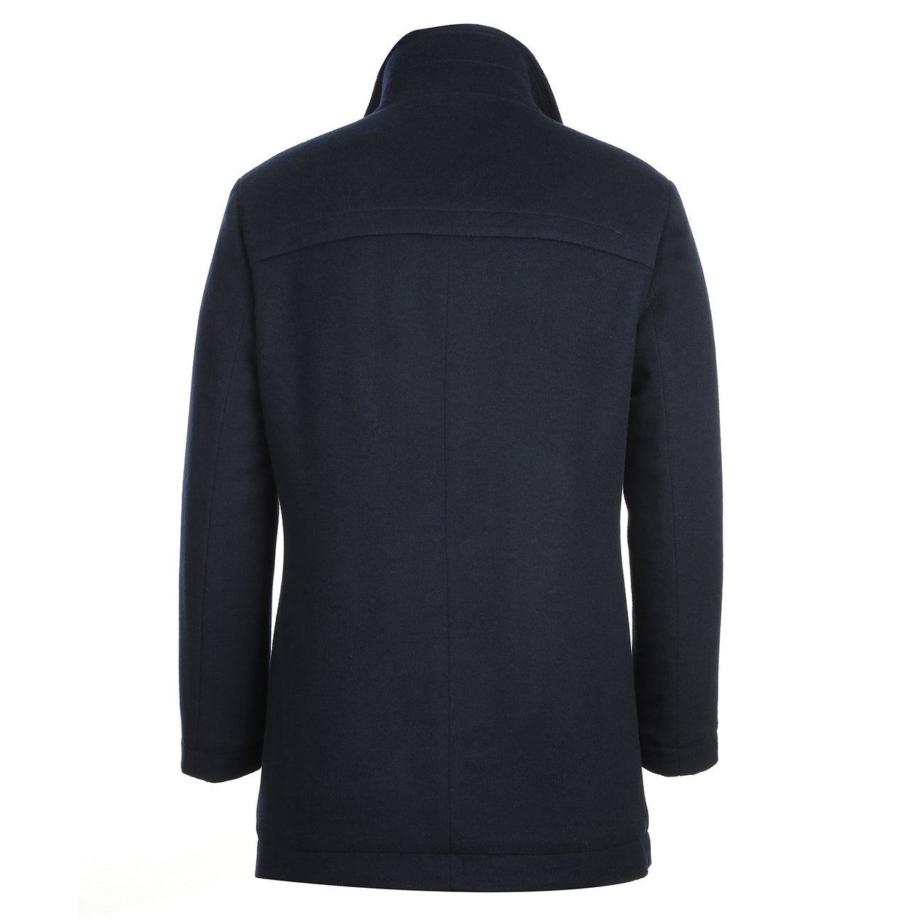 Alessandro Vitello by Renoir Navy Blue Short Coat 830 4 - Stylish Outerwear for Business Casual & Evening Events