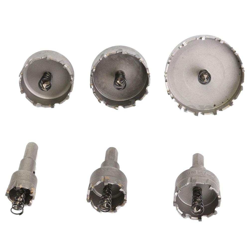 Premium Carbide Tipped TCT Drill Bit Set for Stainless Steel & Metal Alloy - 32mm Hole Saw for Thick Steel Plates - Perfect for Metalworking, Construction & DIY Projects