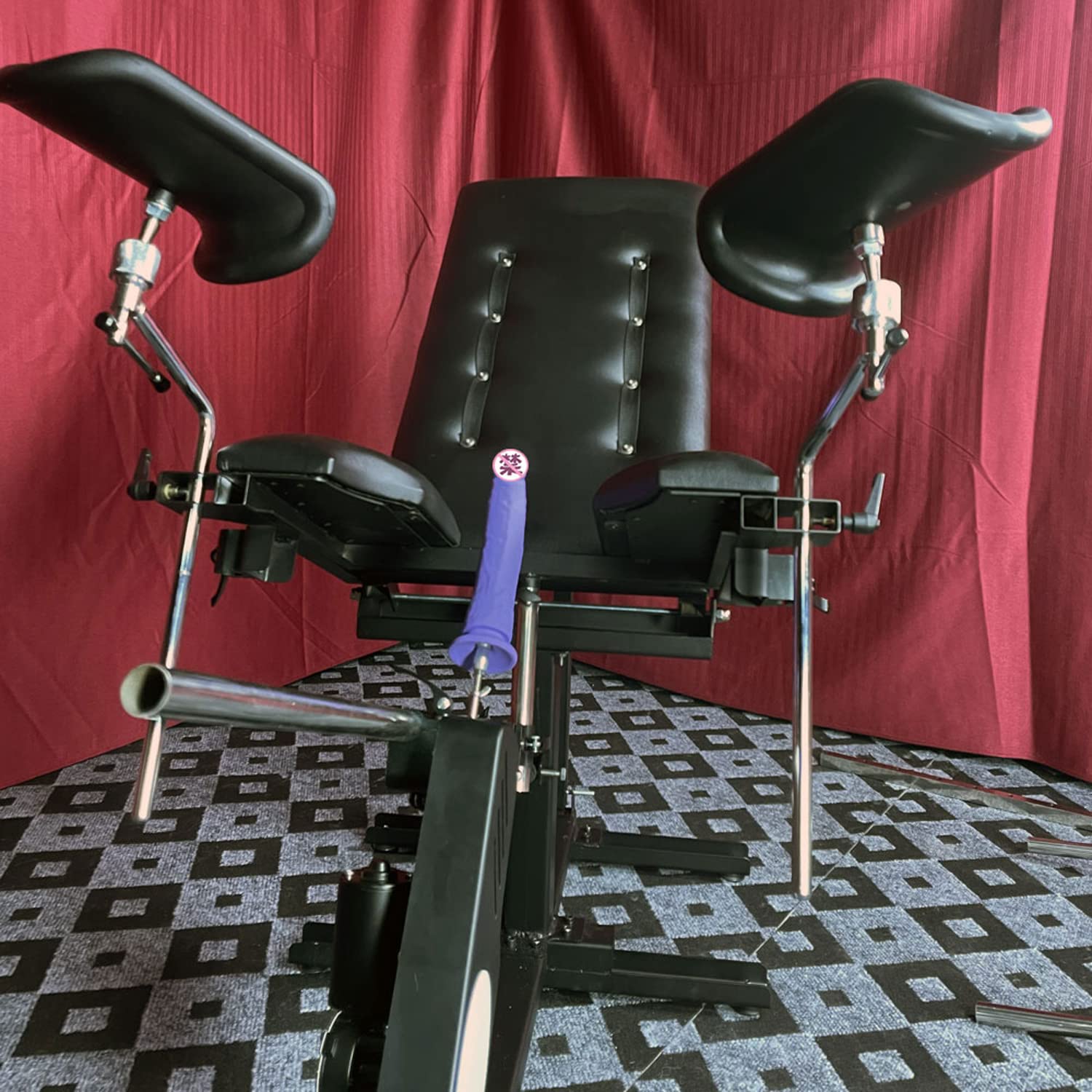 Premium BDSM Sex Chair Bench with Adjustable Straps & Thick Padding – Compatible with 120W Sex Machine for Men & Women – Perfect for Rough Play, Bondage, and Bedroom BDSM Scenes