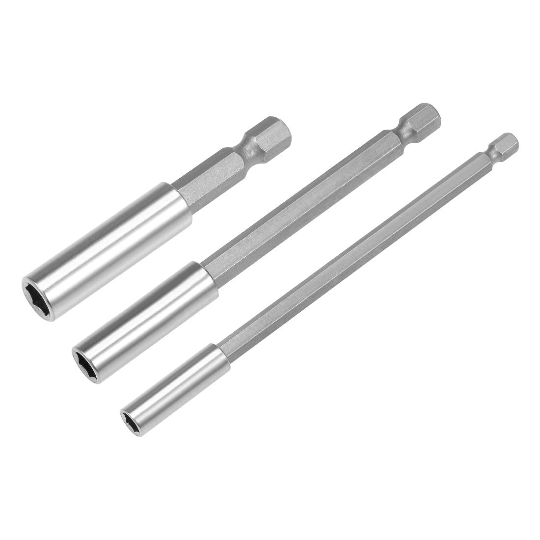 uxcell 1/4 Inch Hex Shank Magnetic Bit Holder Extension Set - Quick Release Screwdriver Drill Bit for Power Tools (60mm/100mm/150mm) - Perfect for DIY Projects, Furniture Assembly & Home Repairs
