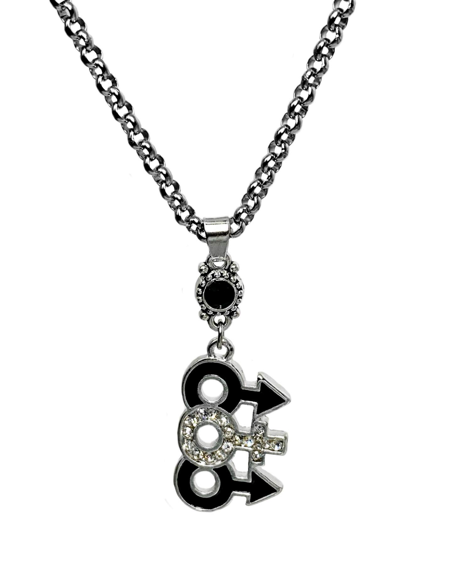 HOTWIFE Jewelry - Stainless Steel MFM Pendant Necklace for Women, Queen of Spades Anklet & Bracelet Set - Perfect for Hotwife Lifestyle, Swinger Parties and Couples Jewelry Gifts