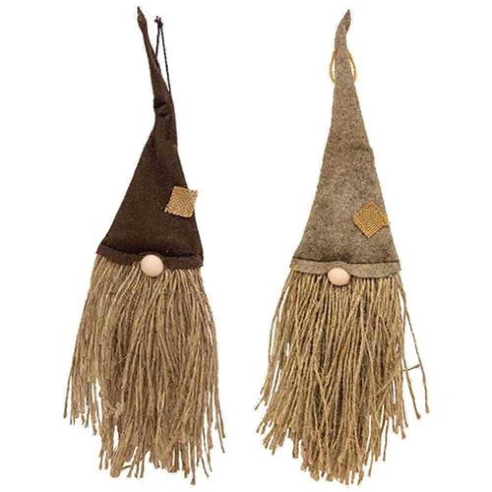 Harvest Patch Gnome Hanger Set of 2 - Garden Decor for Outdoor & Indoor Use - Perfect for Halloween, Thanksgiving & Fall Decorations
