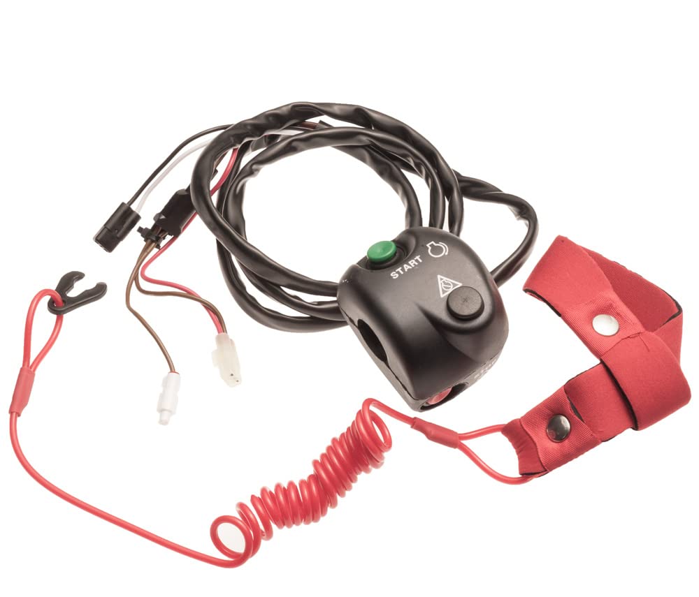 Yamaha GP1200R 2000-2002 Start Stop Switch Box & Lanyard Key F0X-68310-01-00 - Perfect for Jet Ski Safety and Emergency Shutoff