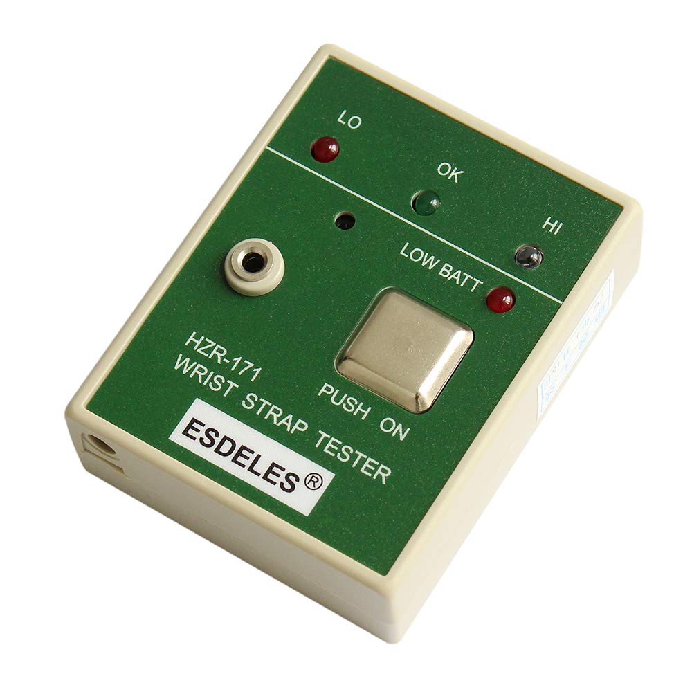 Anti-Static ESD Wrist Strap Tester 171 - Grounding Wristband for Electronics, PC & Circuit Board Repair - Prevent Static Damage for Sensitive Equipment