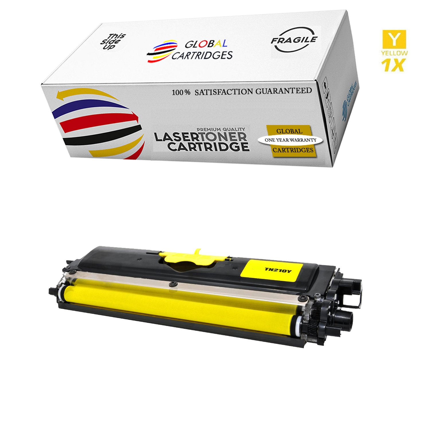 Premium Brother TN 210Y Toner Cartridge - Yellow (1-Pack) for Office Printing