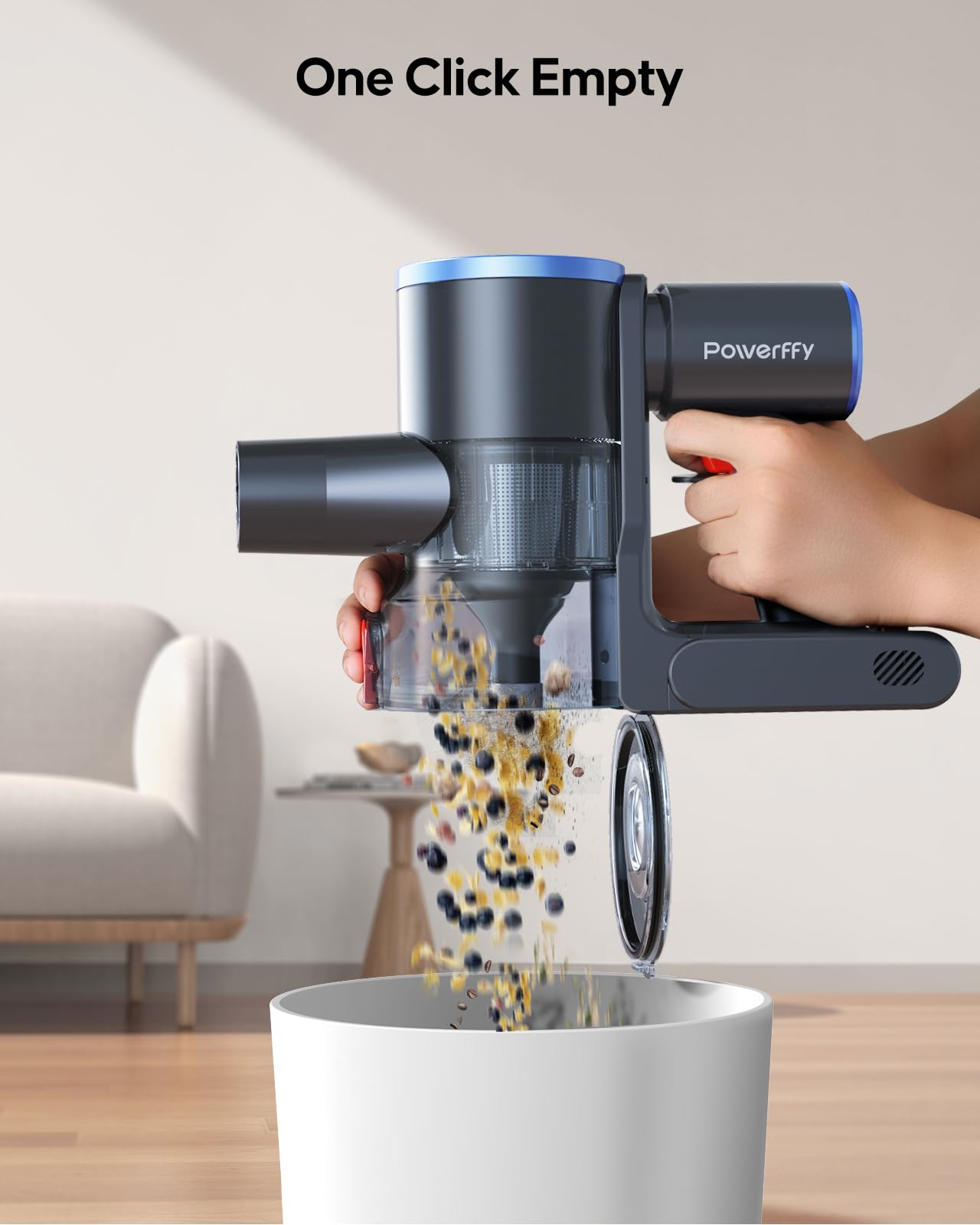 400W Cordless Vacuum Cleaner - 30Kpa Powerful Suction for Hard Floors & Carpets | Pet Hair Cleaning | Home & Car Use (N10)