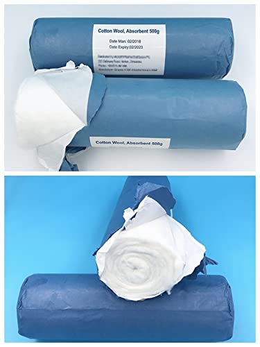 KRABER - 100% Cotton Roll for Makeup Remover, Facial Cleansing & Baby Care | Soft, Hypoallergenic & Multipurpose Beauty Essential | Perfect for Salon, Spa & Home Use