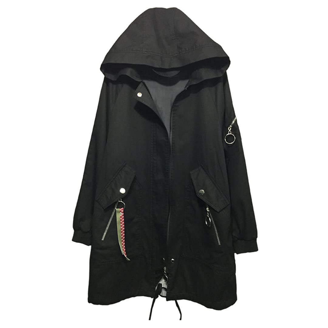 Stylish Plus Size Women's Windbreaker Coat with Applique Design - Lightweight Spring & Autumn Jacket for Casual Outings, Travel & Outdoor Activities